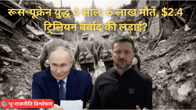 रूस-यूक्रेन युद्ध के 4 साल: 6 लाख मौतें, $2.4 ट्रिलियन बर्बाद